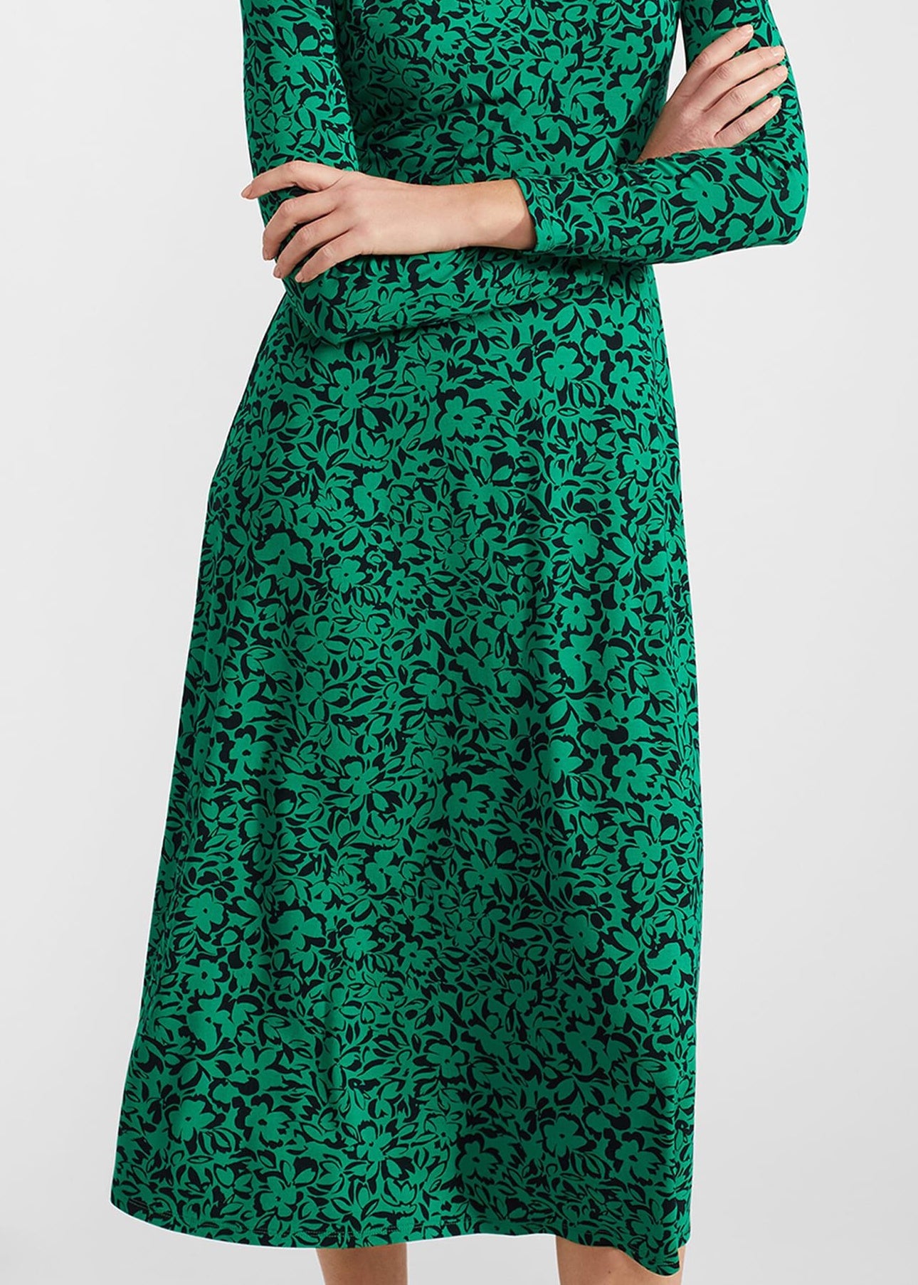 Petite Yasmin Dress 0124/5157/3669l04 Green-Navy