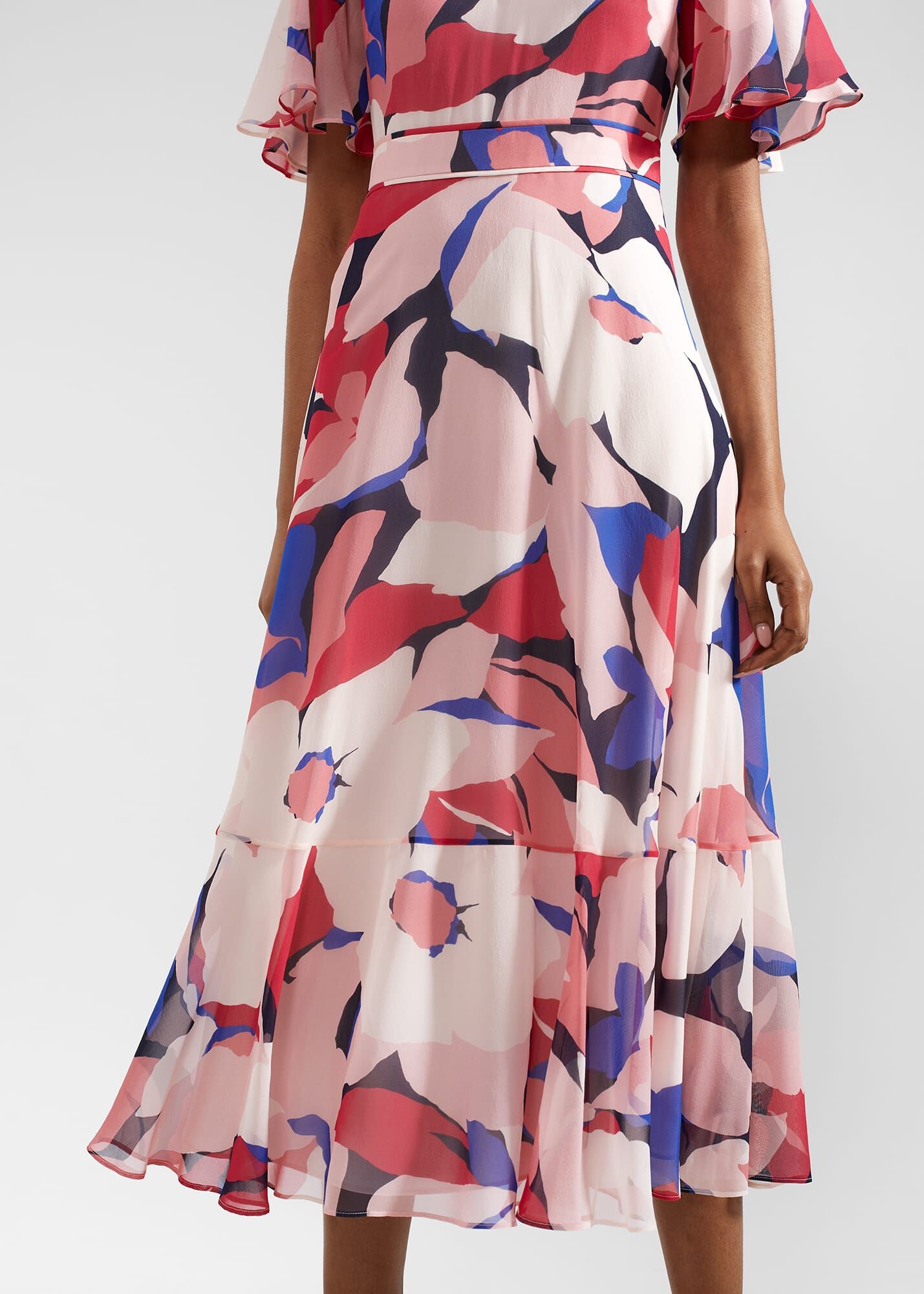 Freya Silk Dress 0124/5815/3793l00 Navy-Pink-Multi