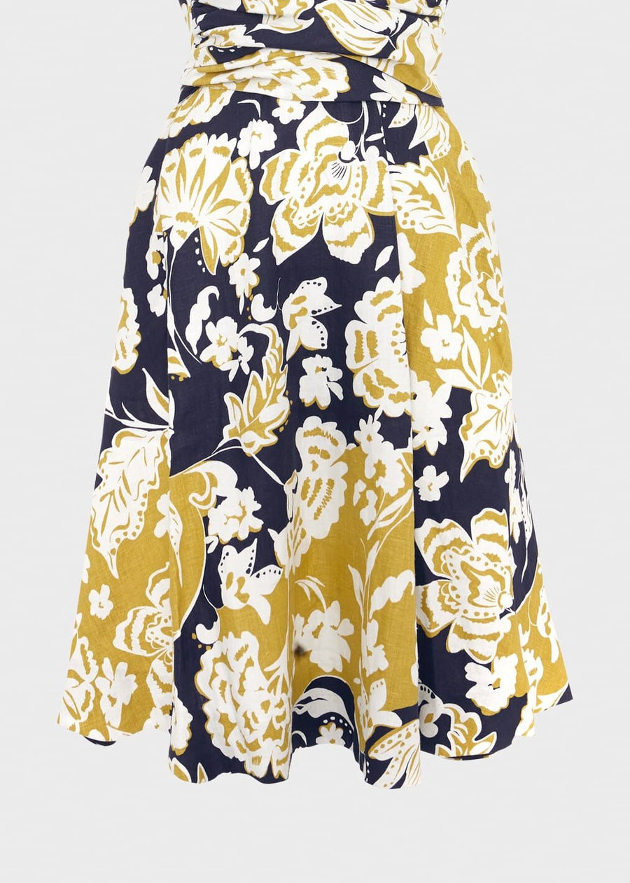 Petite Twitchill Dress 0124/5824/9094l04 Navy-Yellow
