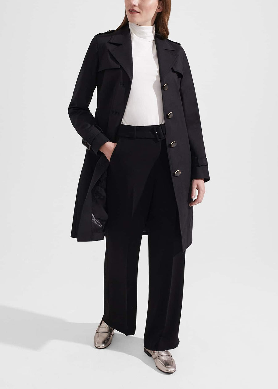 Hobbs saskia cheap trench black