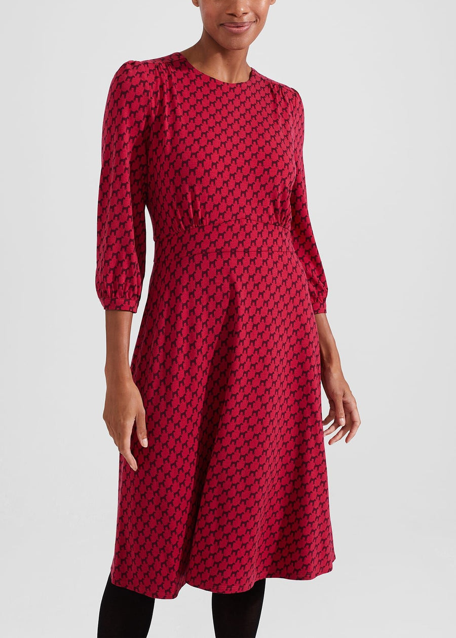 Indi Jersey Dress 0223/5051/3669l00 Berry-Red