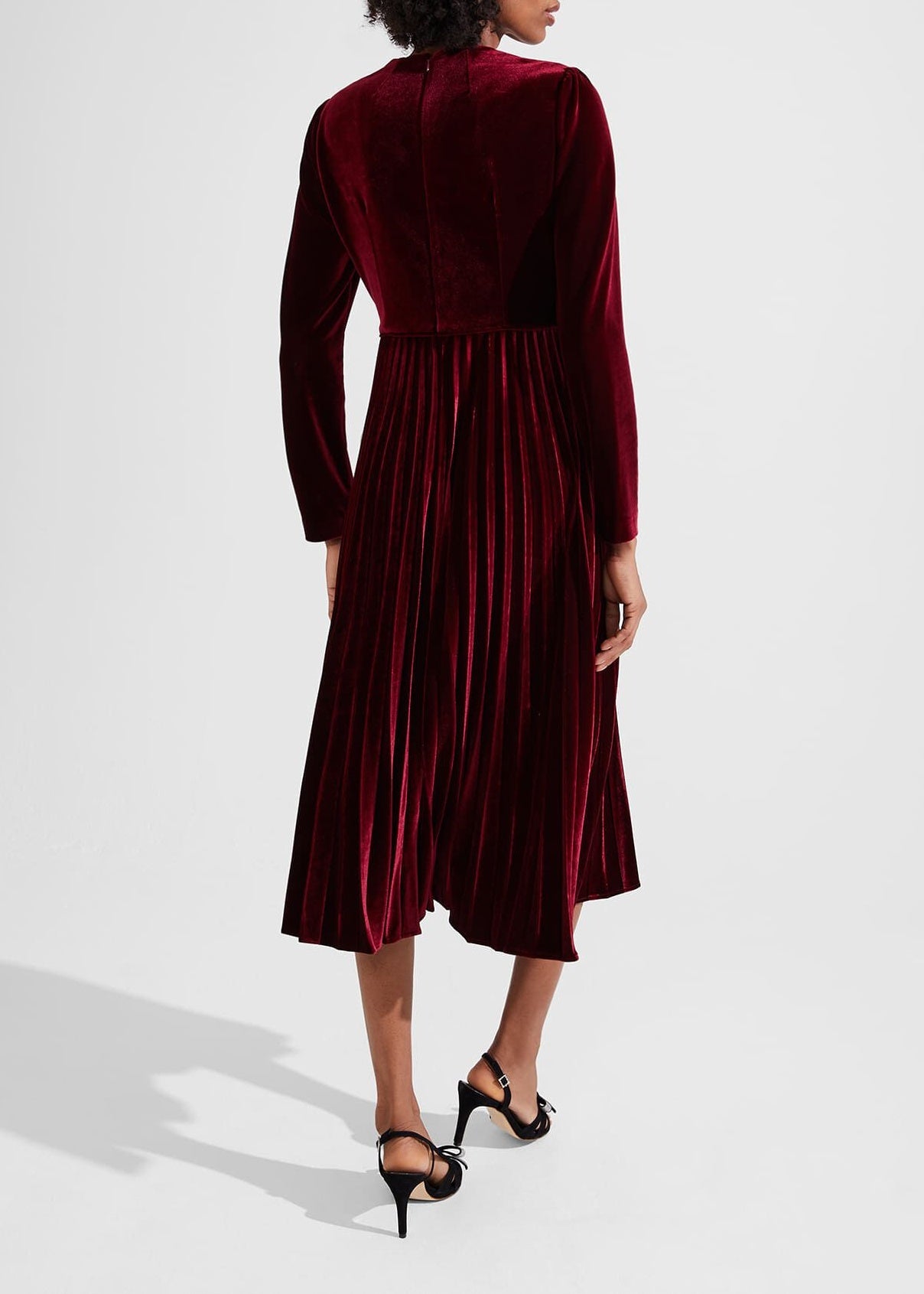 Rosalie Velvet Dress 0223/5196/9045l00 Deep-Red