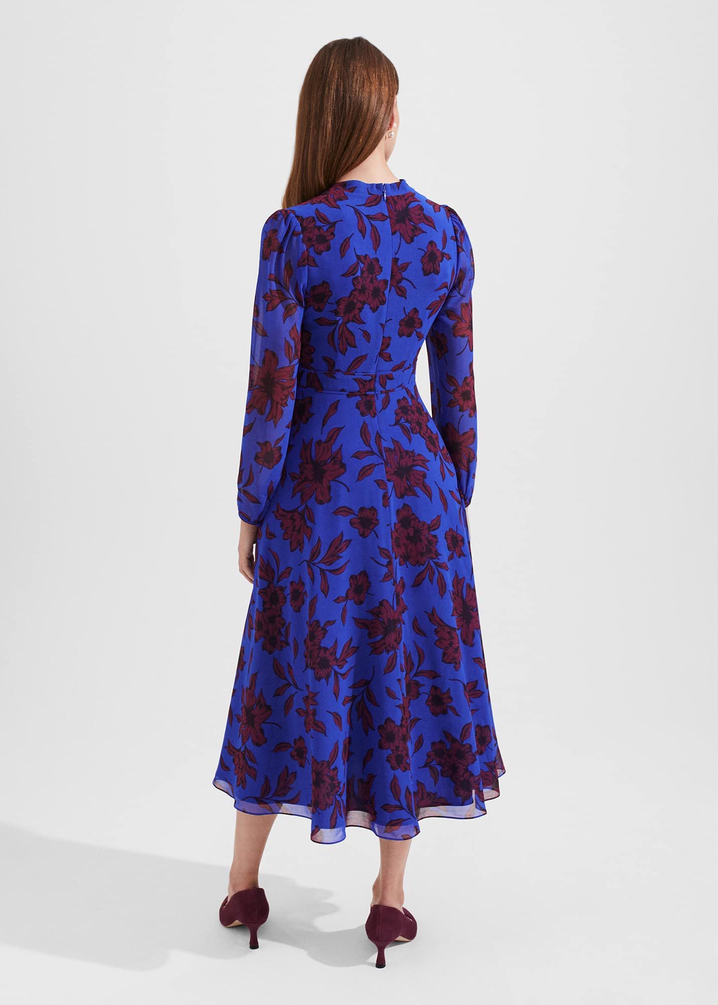 Aurora Dress 0223/5213/9045l00 Blue-Burgundy