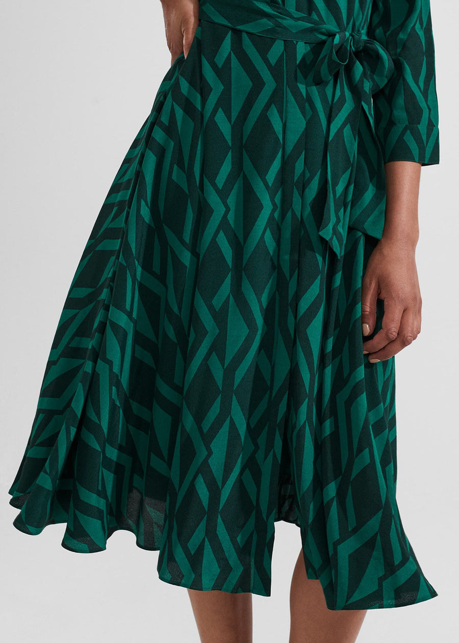 Lainey Dress 0223/5868/9021l00 Green-Multi