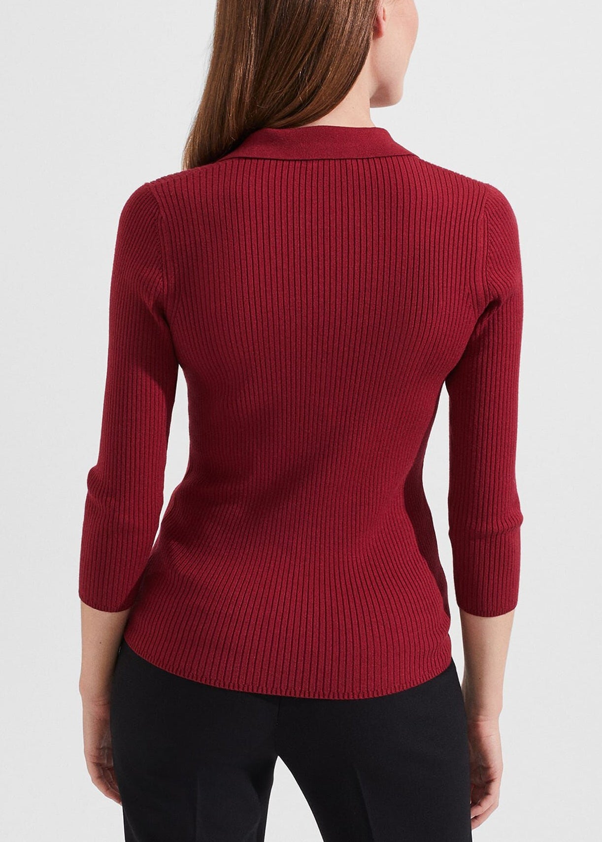 Edie Knitted Shirt 0223/9043/1185l00 Rhubarb-Red