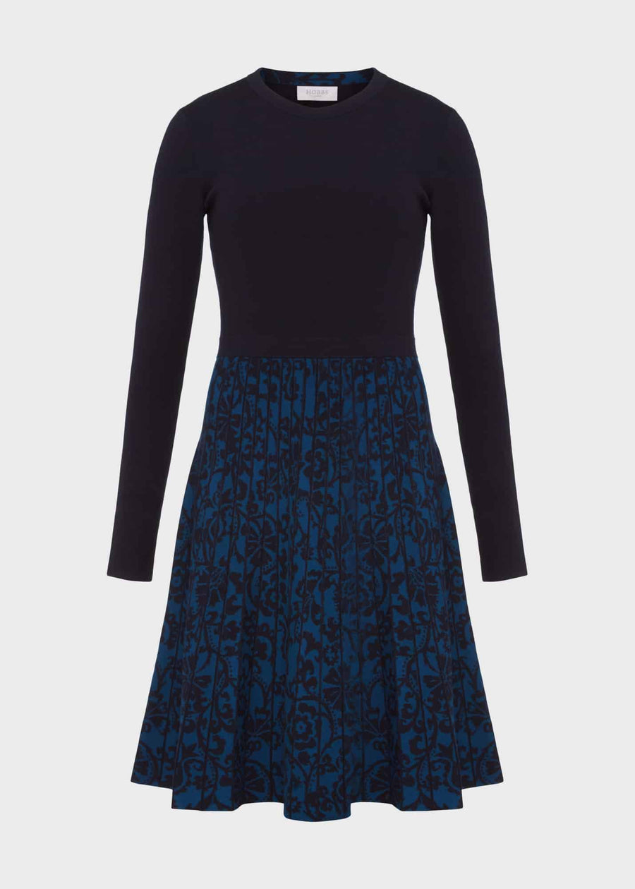 Gill Knitted Dress 0223/9439/1085l00 Hobbs-Navy-Blue