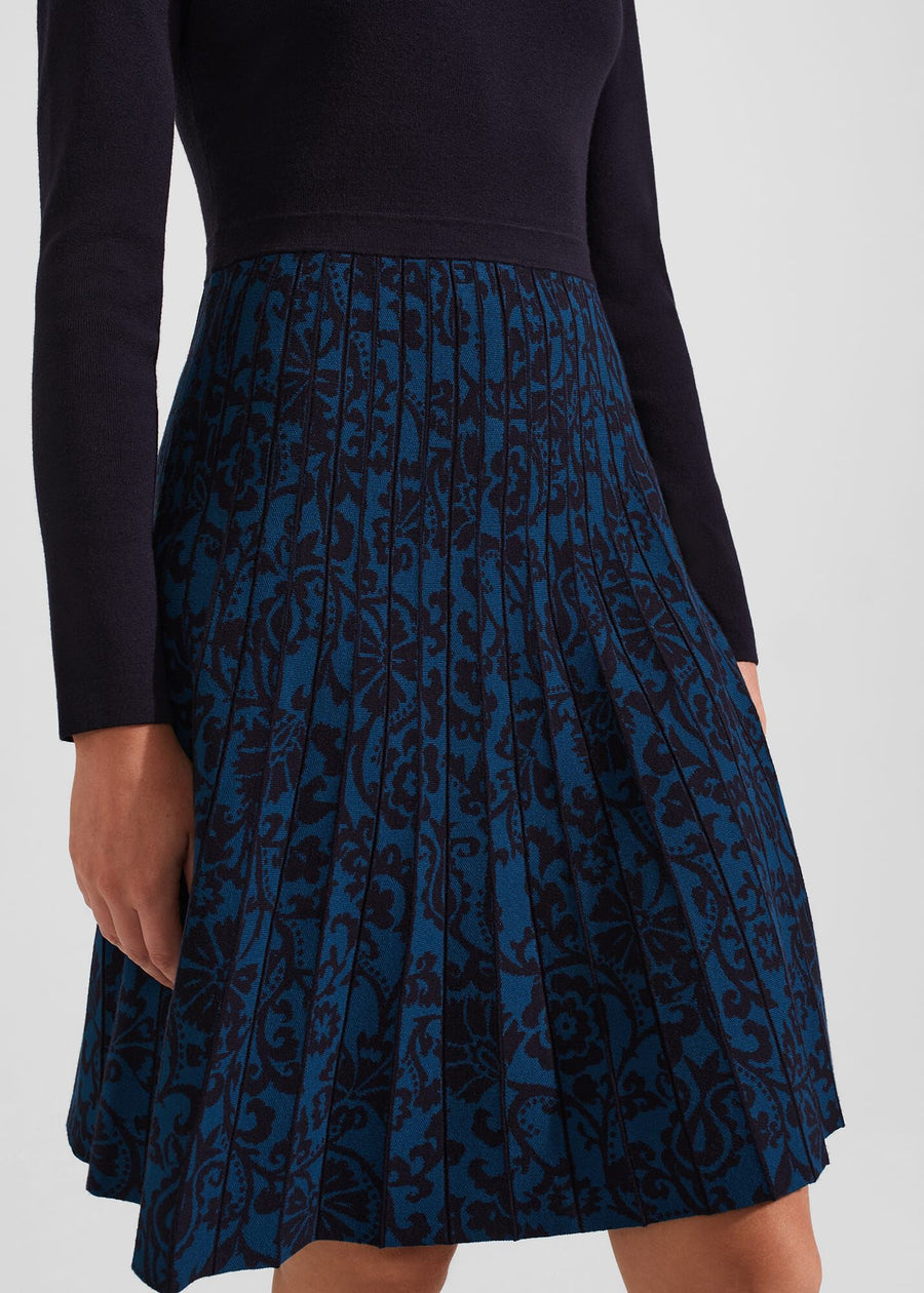 Gill Knitted Dress 0223/9439/1085l00 Hobbs-Navy-Blue
