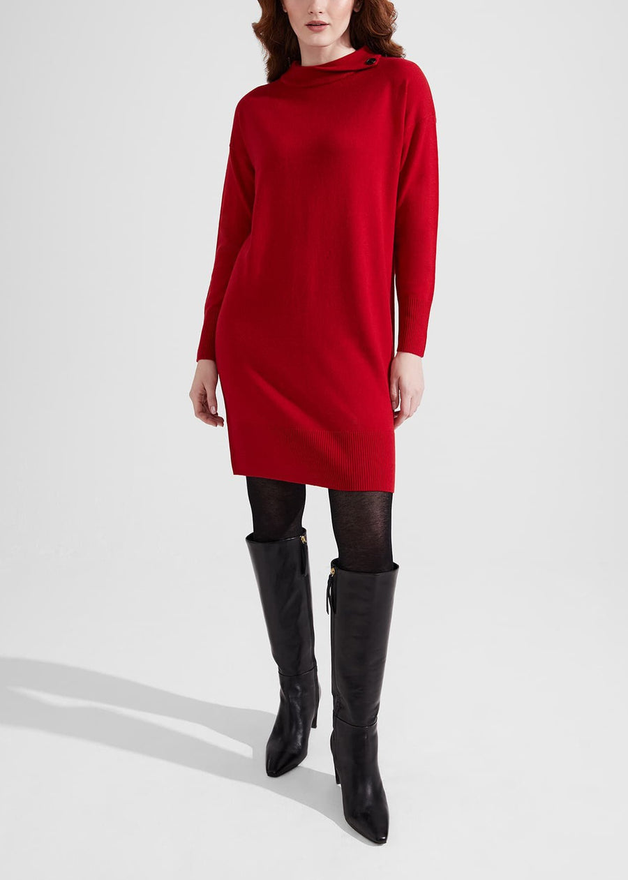 Talia Knitted Dress 0223/9867/9044l00 1-Red