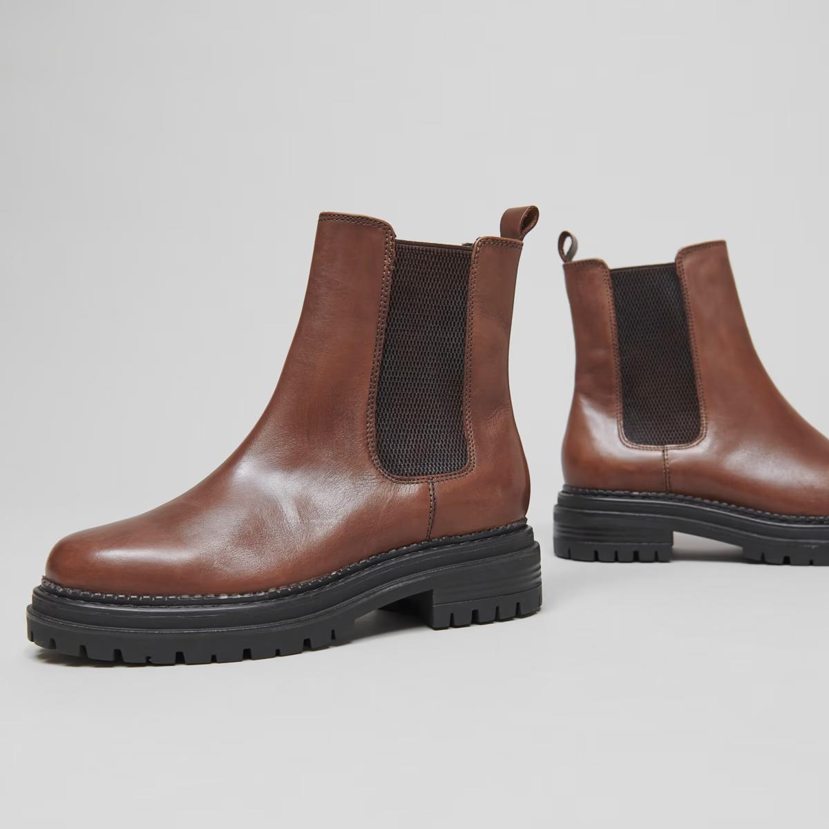 JONAK | Adalard  Ankle Boot - Notched Sole Cognac
