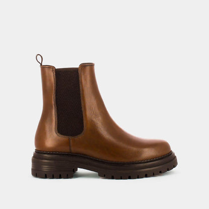 JONAK | Adalard  Ankle Boot - Notched Sole Cognac