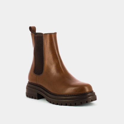 JONAK | Adalard  Ankle Boot - Notched Sole Cognac