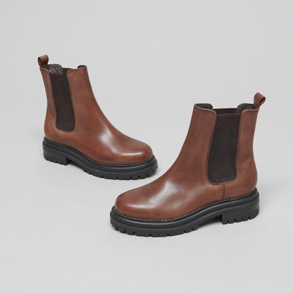 JONAK | Adalard  Ankle Boot - Notched Sole Cognac
