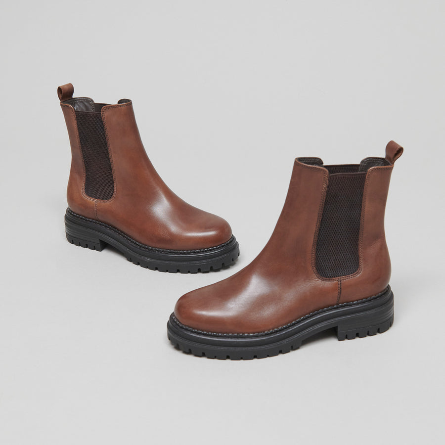 Brown Leather Boots Chelsea Jonak Boot Adalard Cognac – RUE MADAME