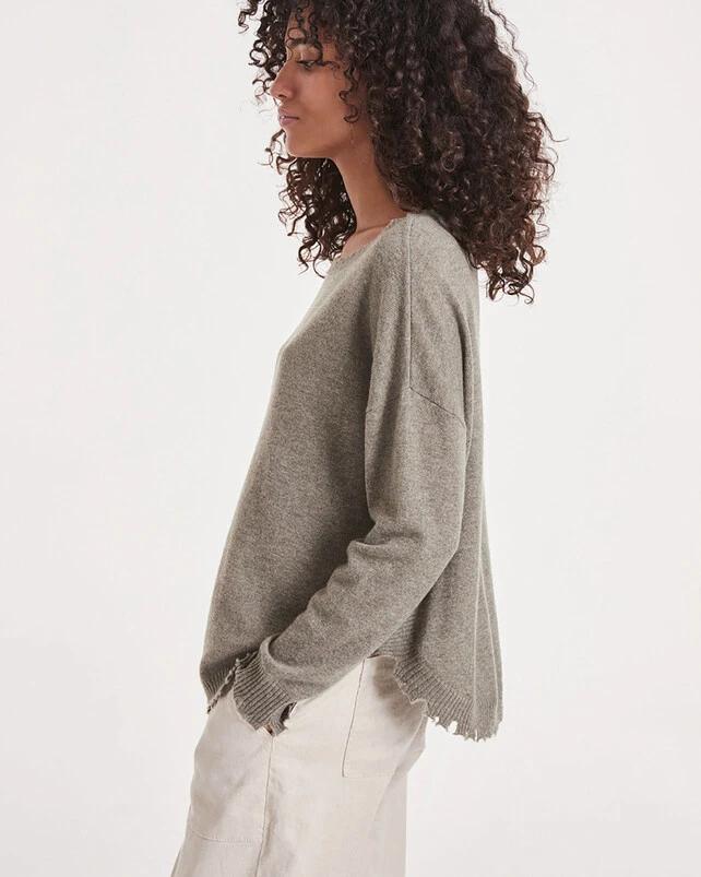 Pullover Mela Kaki-Chine