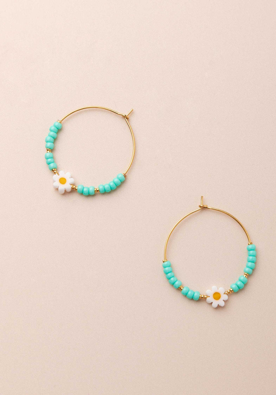 Earring Nora Hoop A2207er03-6 Turquois