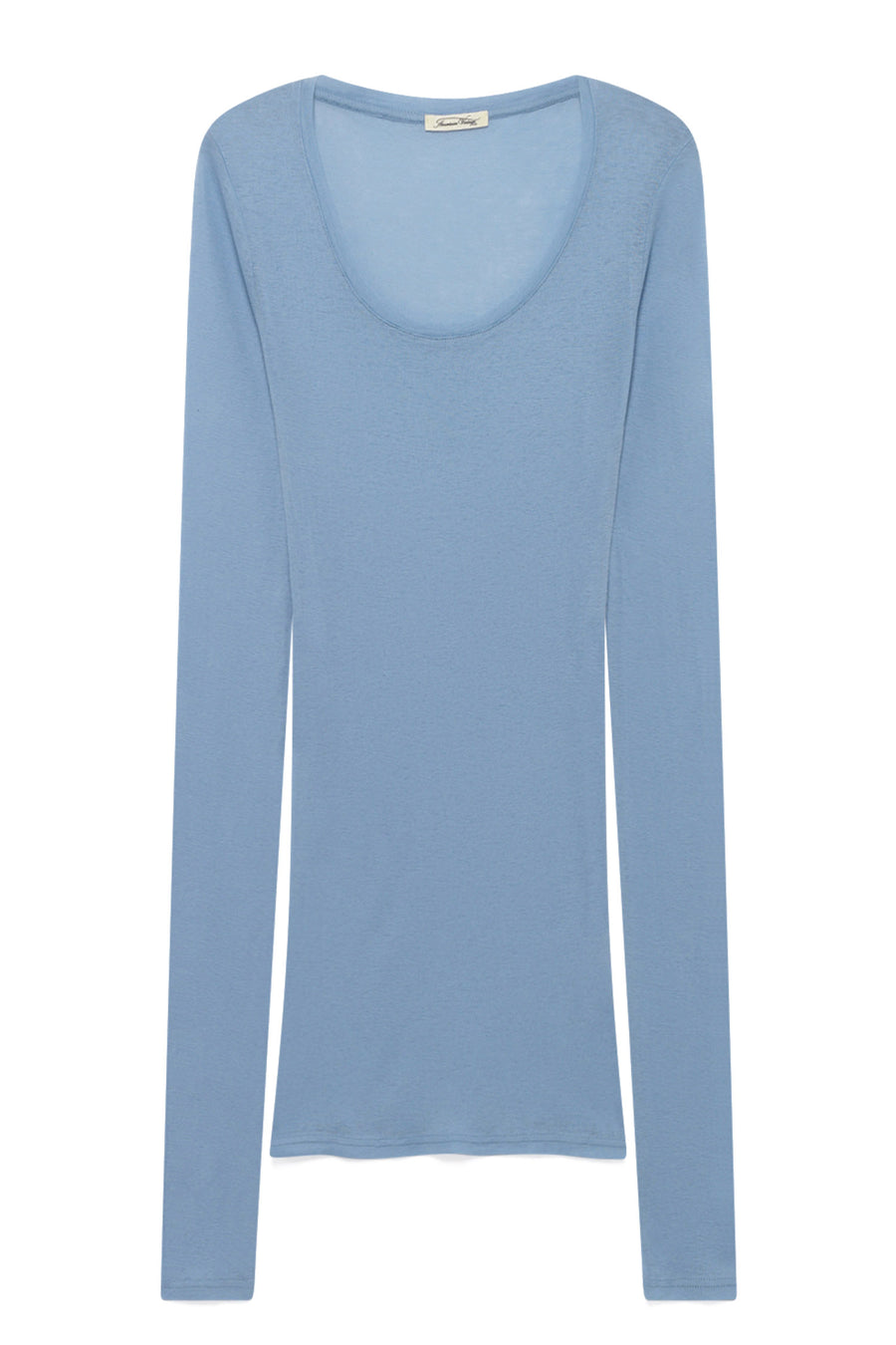 'Massachusetts' Supima Cotton Long-Sleeved T-shirt Ciel - RUE MADAME | BOUTIQUE PARISIENNE