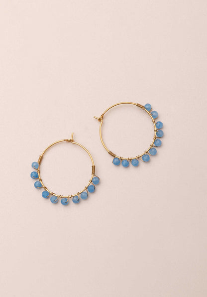 Earring A2026er01-17 Aigue-Marine