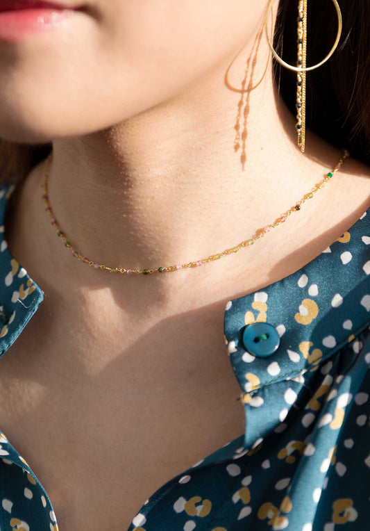 18K Gold Plated Turmalina Bracelet Turmalina-Multi - RUE MADAME | BOUTIQUE PARISIENNE