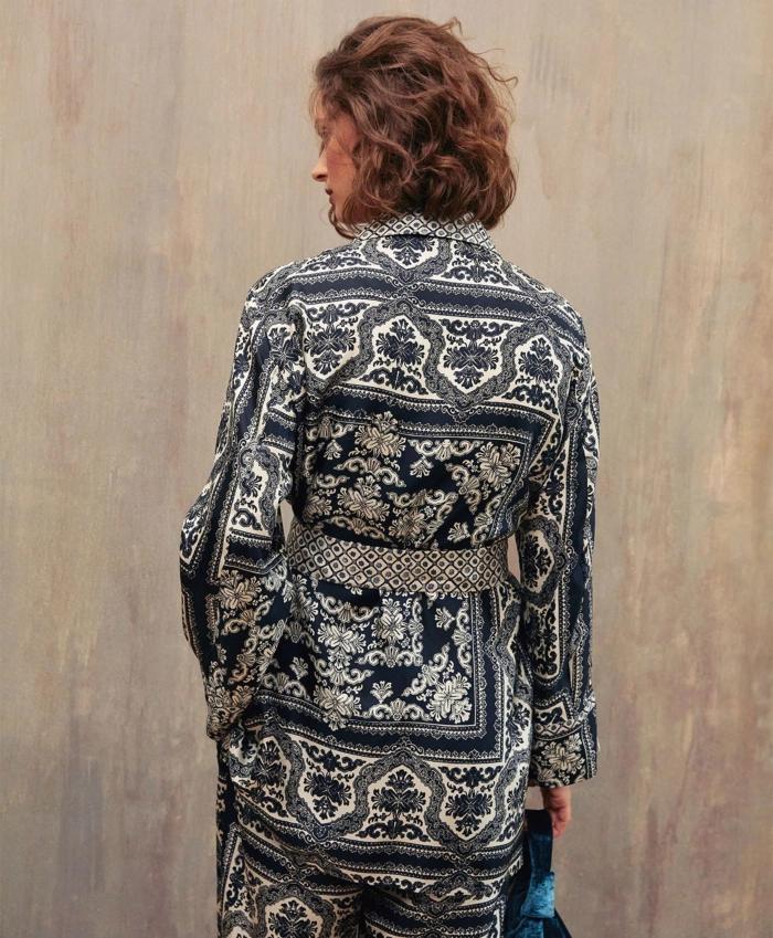 Kimono Isidore Jacket Nero-Bianco-Ottico