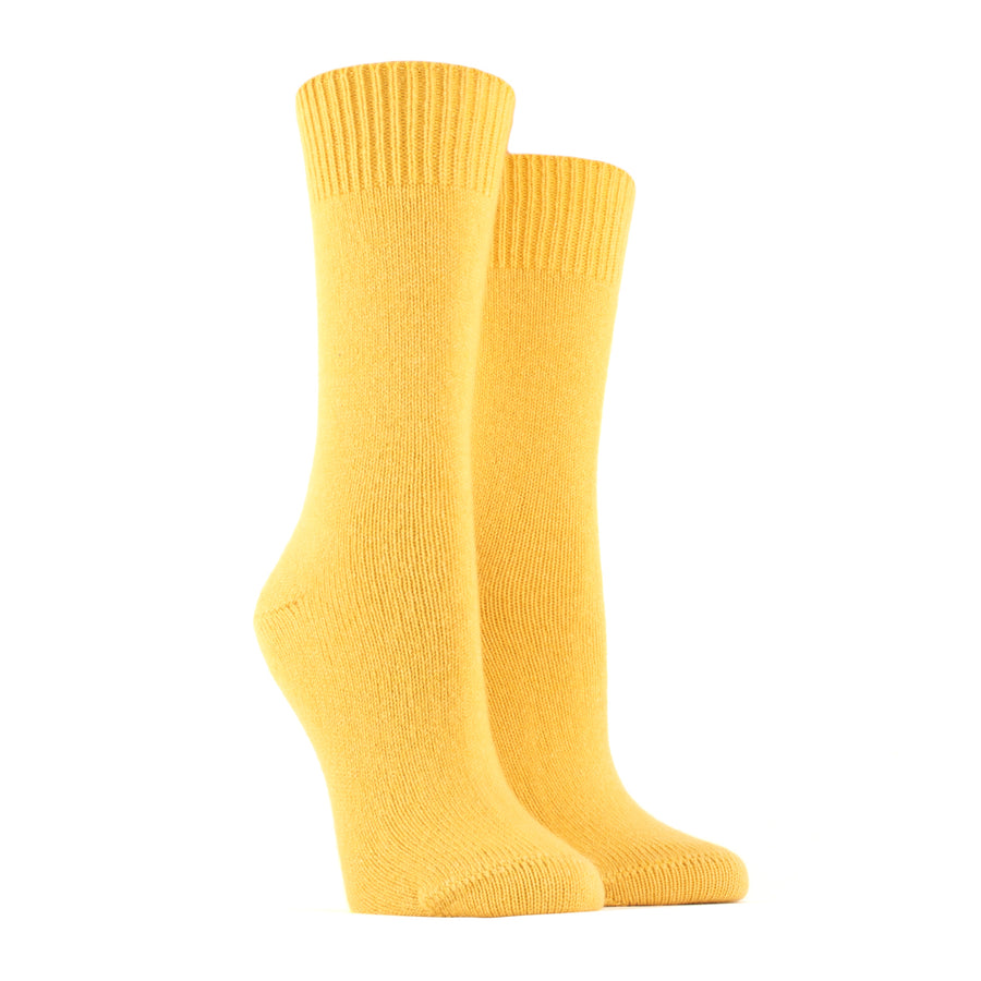 Merino Wool and Cashmere Socks 710-Papaye - RUE MADAME | BOUTIQUE PARISIENNE
