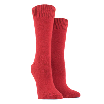 Merino Wool and Cashmere Socks 585-Ponceau - RUE MADAME | BOUTIQUE PARISIENNE