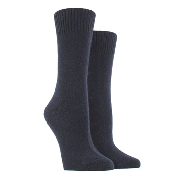 Merino Wool and Cashmere Socks 459-Marine - RUE MADAME | BOUTIQUE PARISIENNE