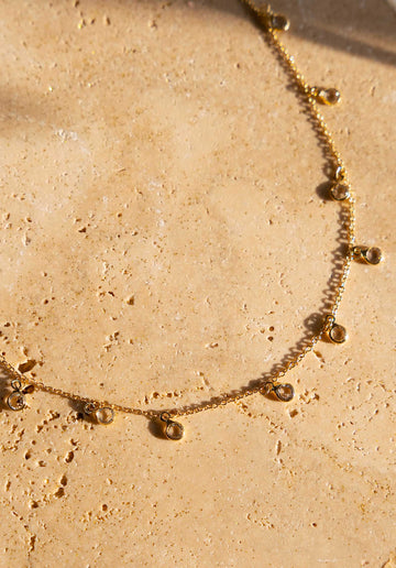 Necklace Cr5 Pampilles Collie Cristal