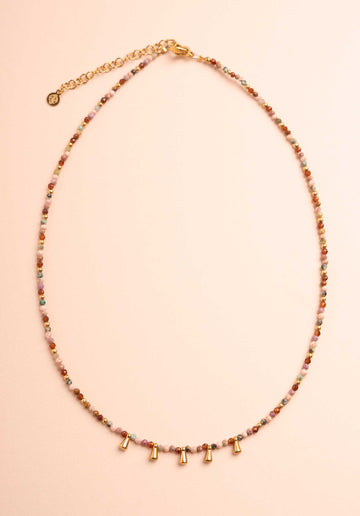 Necklace I Collier 3 I Collier 33007 10-Red-Agate