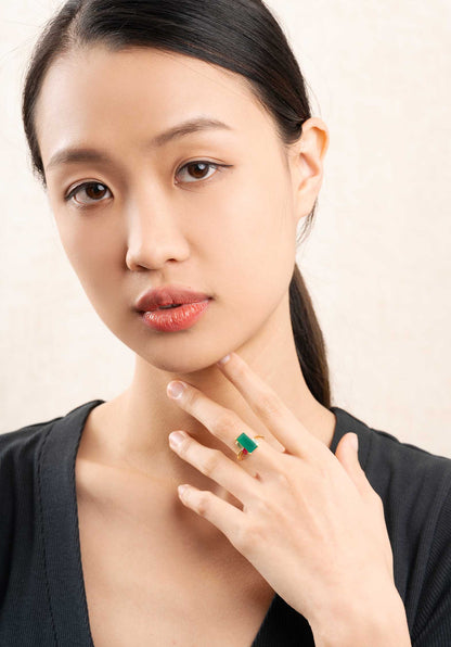 Ring Pp Ring 4469 15-Green-Agate