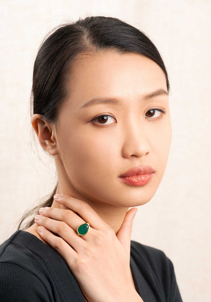 Ring P Ring 4543 15-Green-Agate