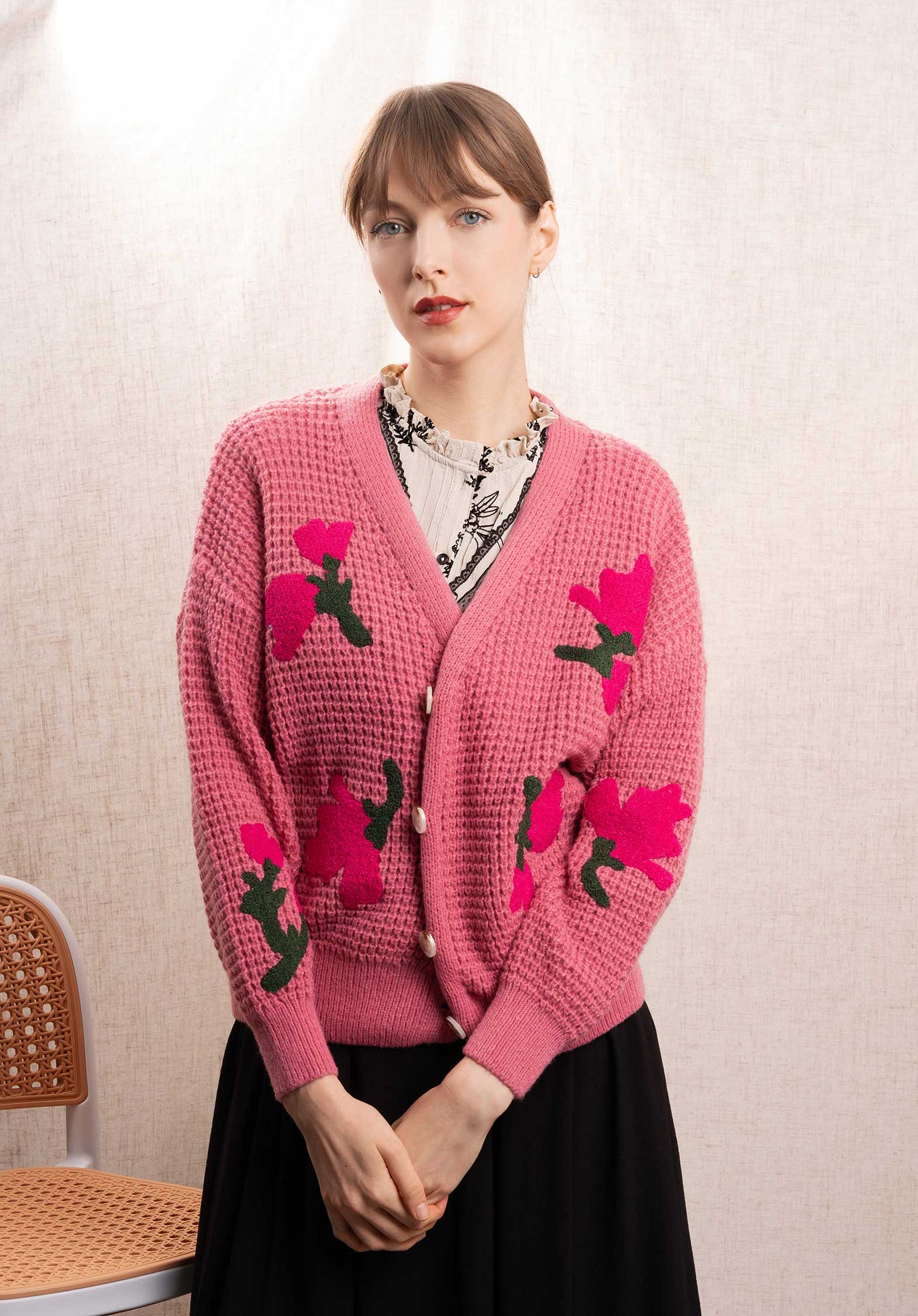 Cardigan Ih23631 Berry