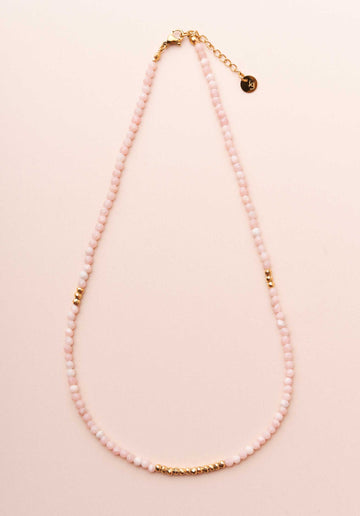 Necklace Maiva Collier Opale-Rose