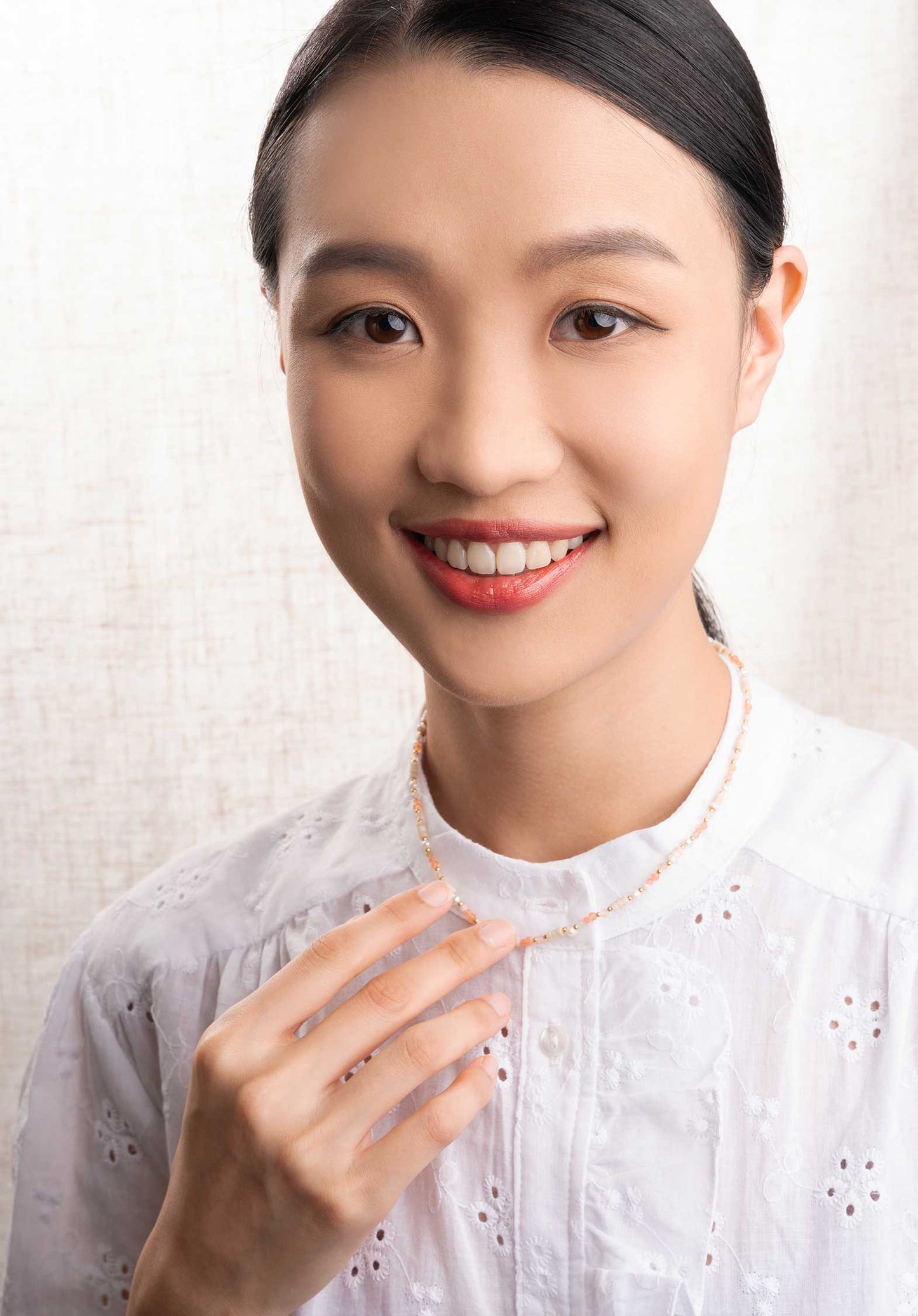 Necklace Hippolyte Collie Beige