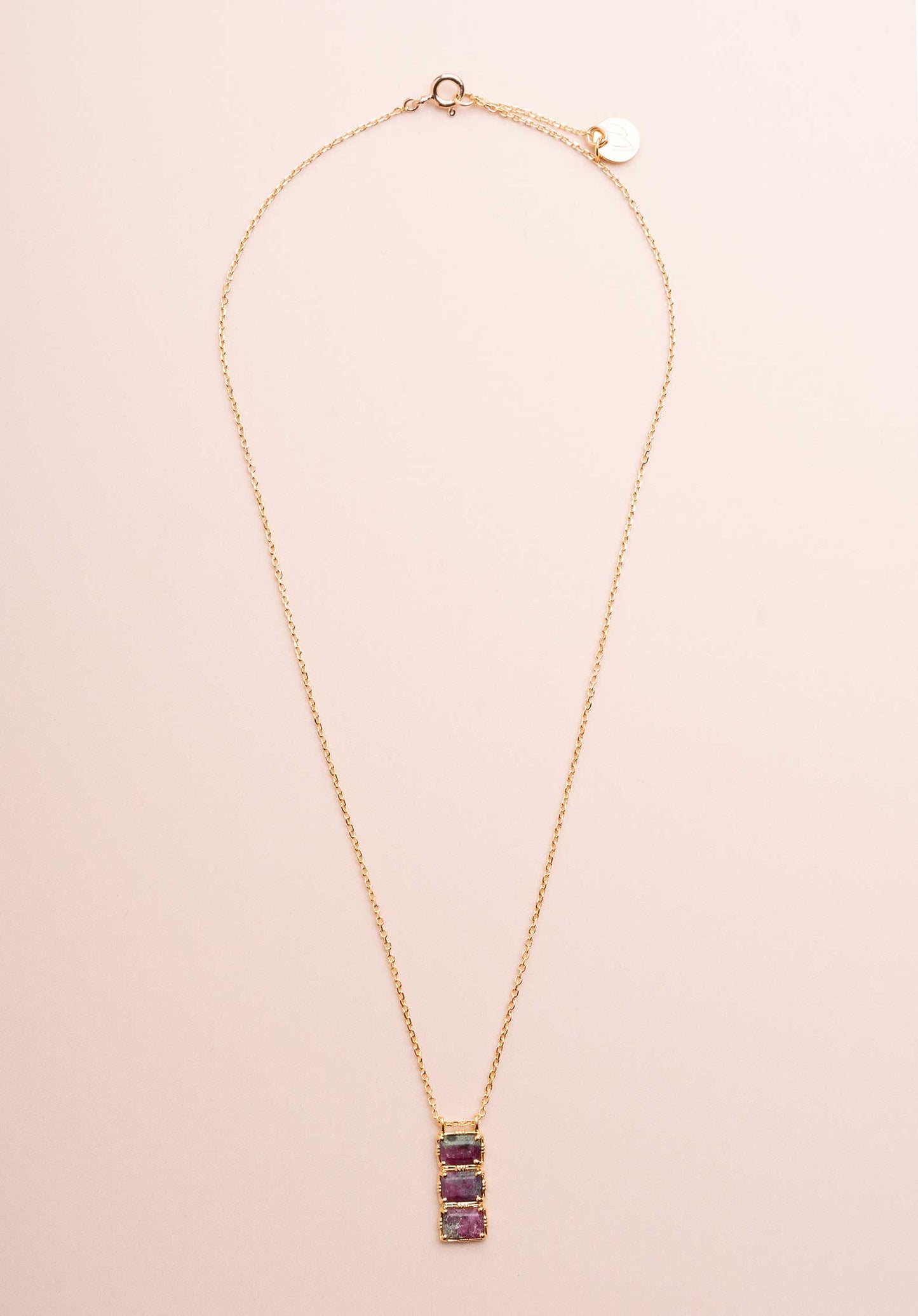 Necklace Rc731 Ruby-Zoisite