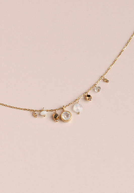 Necklace Loop Pierre-De-Lune
