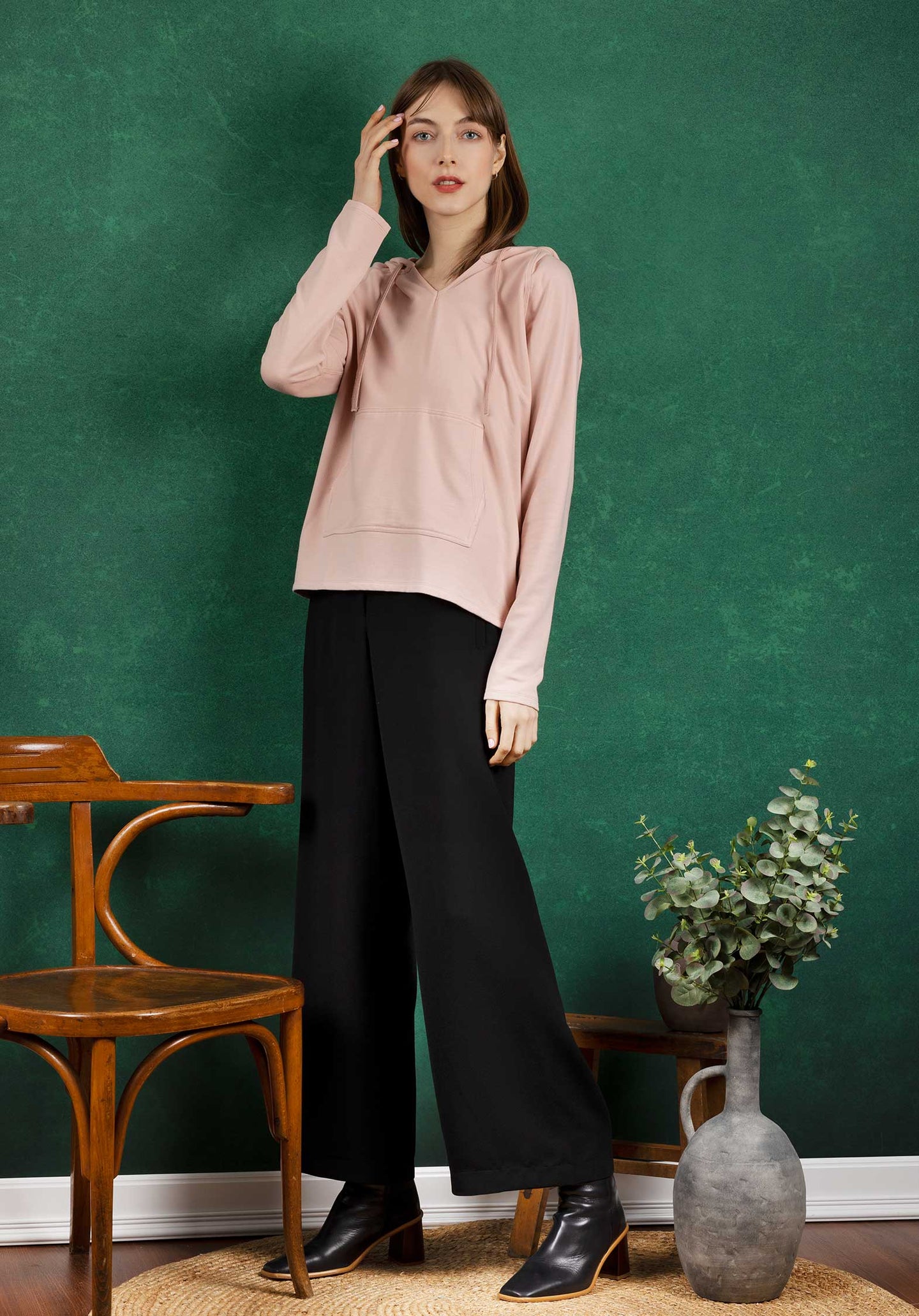 Sweater  M004-fsw053 Tan-Pink