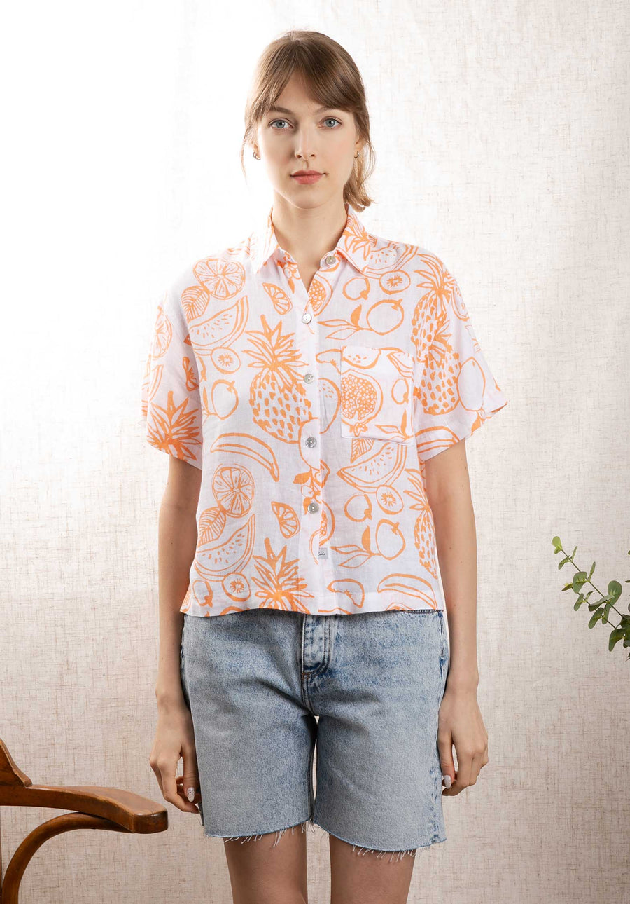 Shirt Payton 5387 Orange-Painted-Fruit