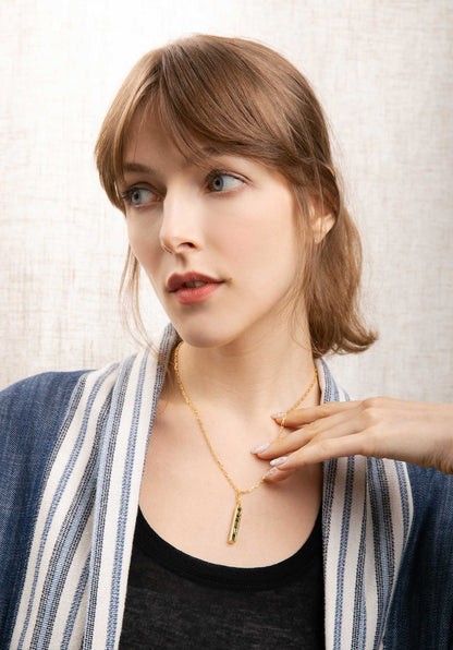 Necklace Cie4 Emeraude