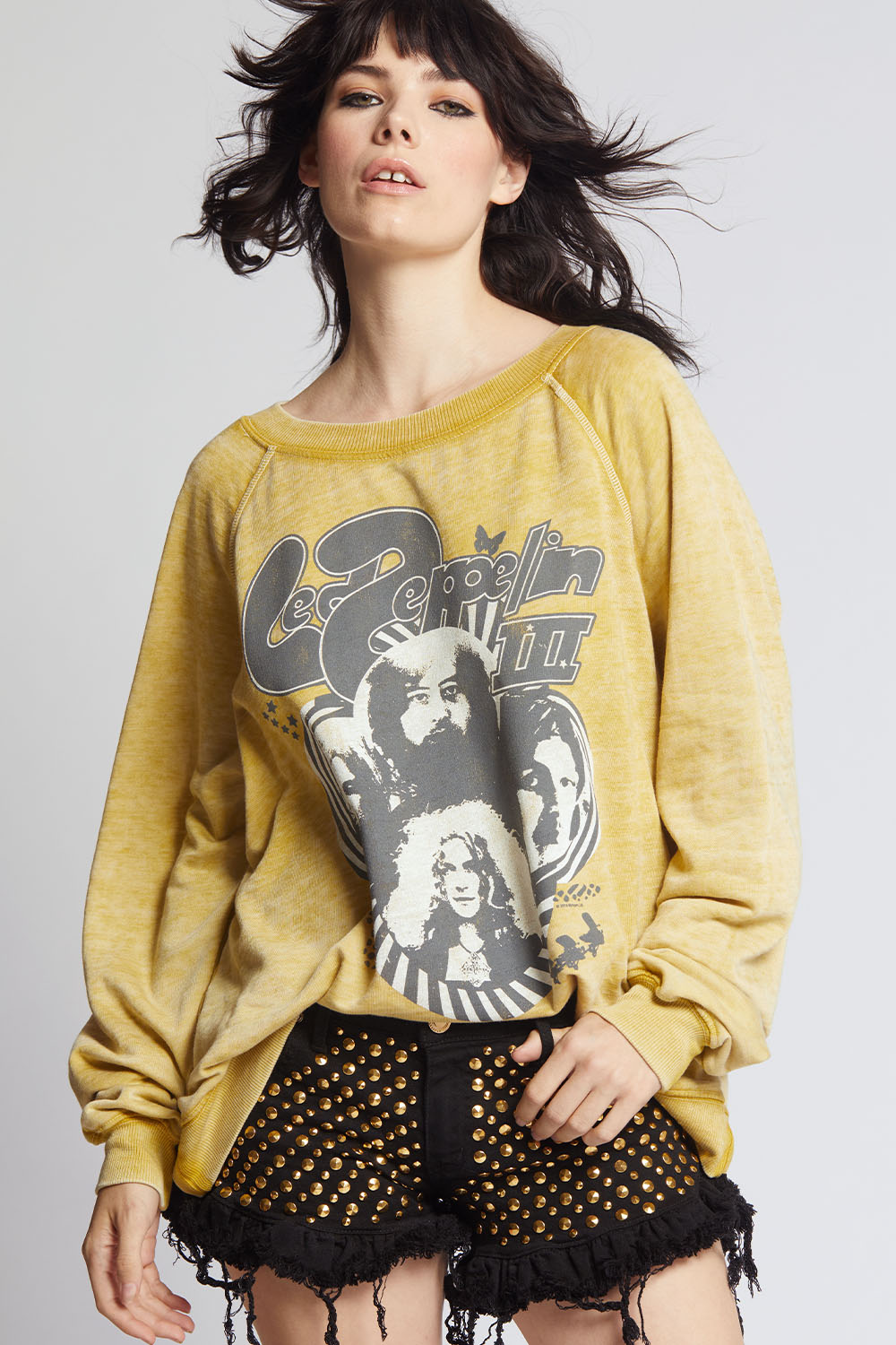 Led Zeppelin Band Sweater 301880 Mustard