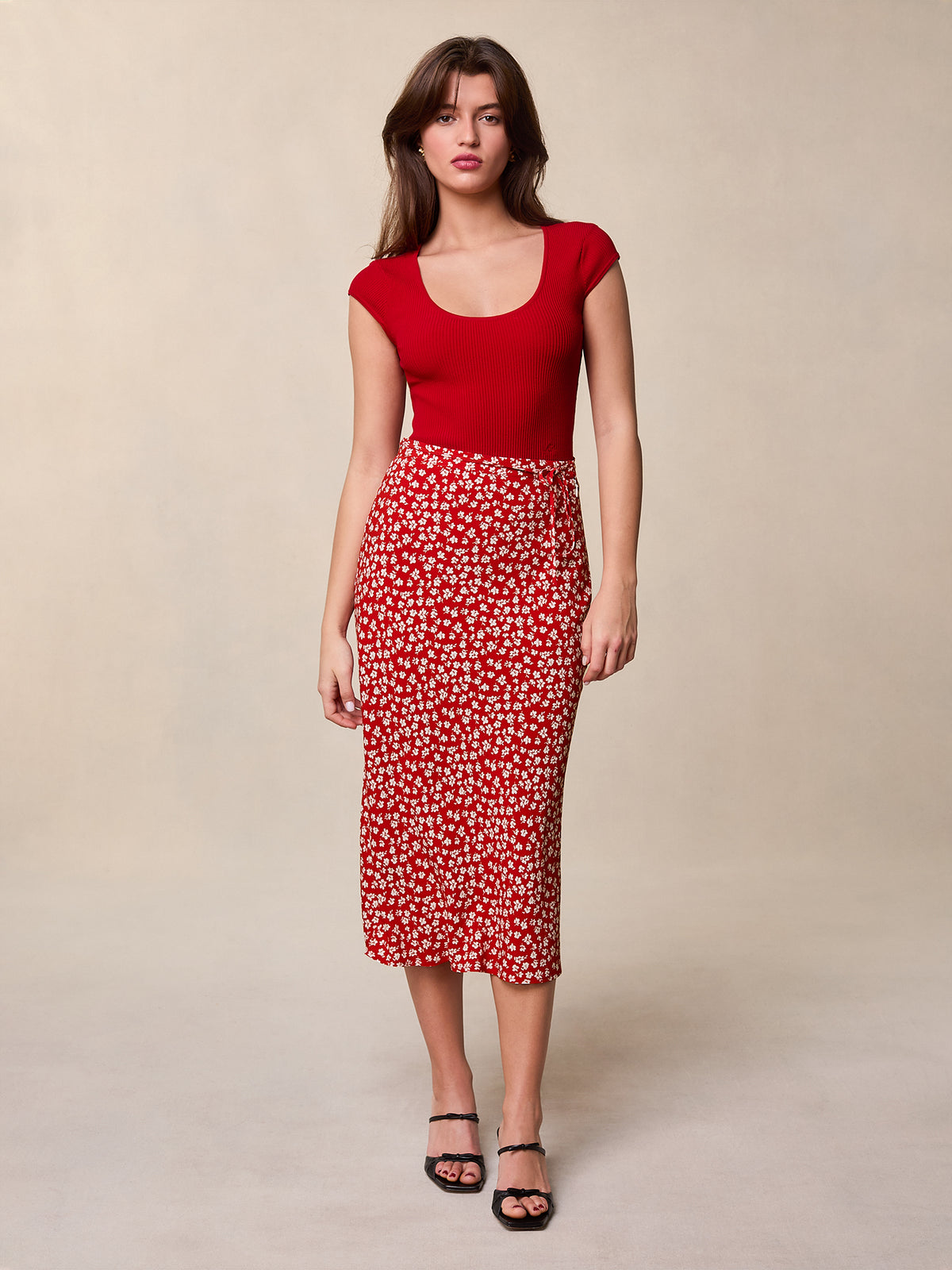 Skirt Carina Bucolique-Rouge