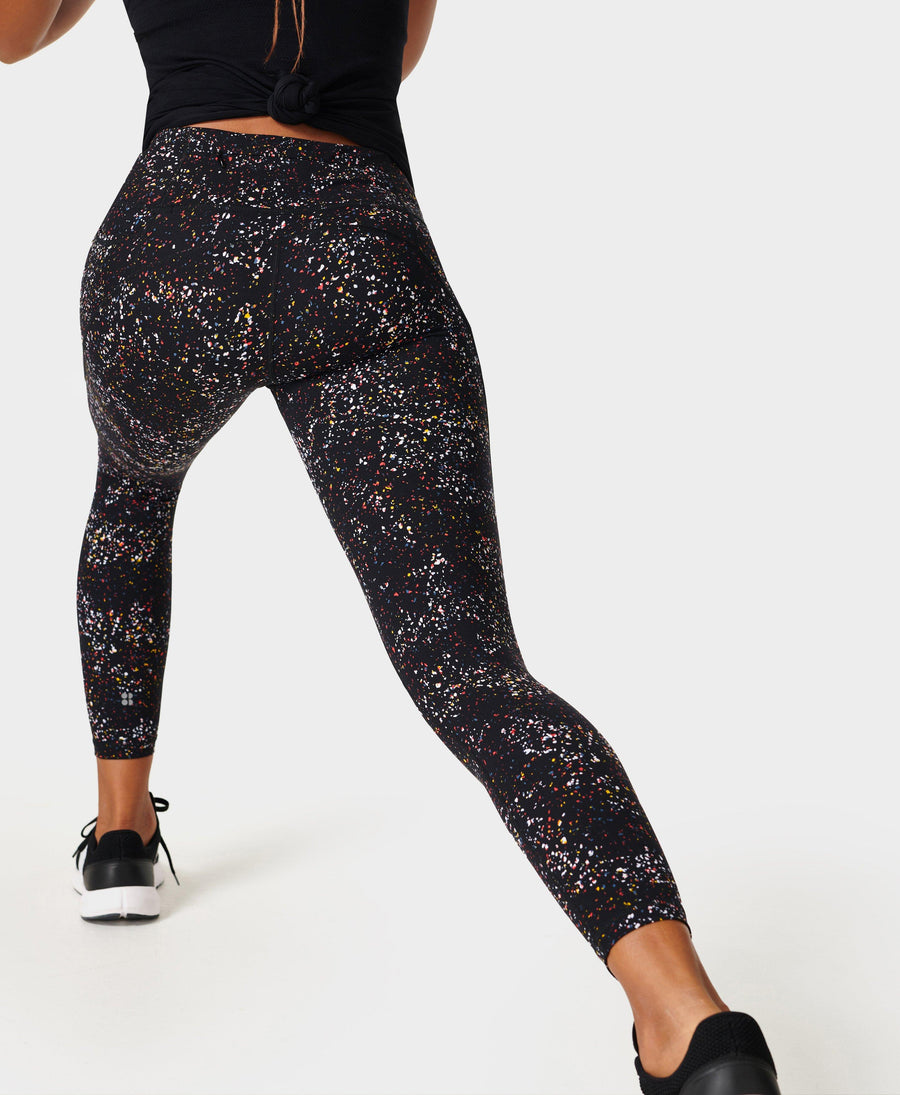 WORKOUT EMPIRE / DCORE Leggings - Women's - IMPERIAL PRINTED LOW WAIST  TIGHT white/black - Private Sport Shop