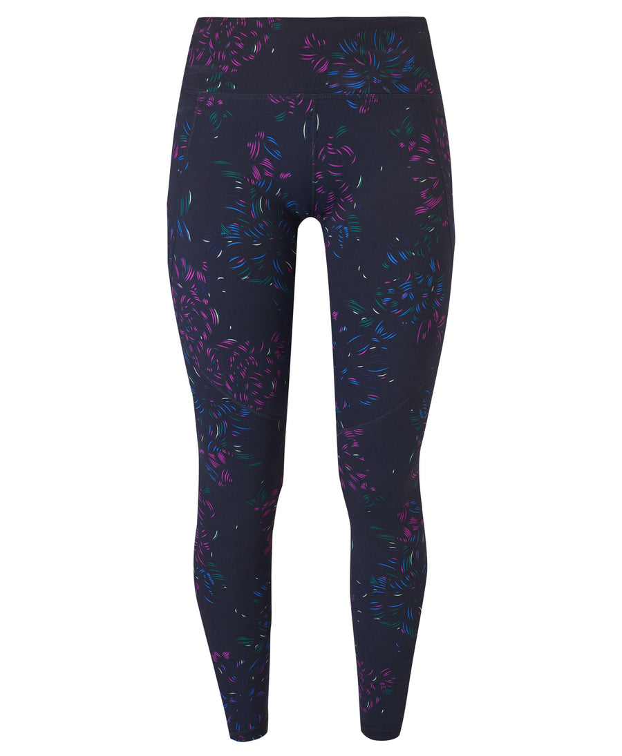 Power 7/8 Gym Leggings - Black Gradient Dot Print, Women's Leggings