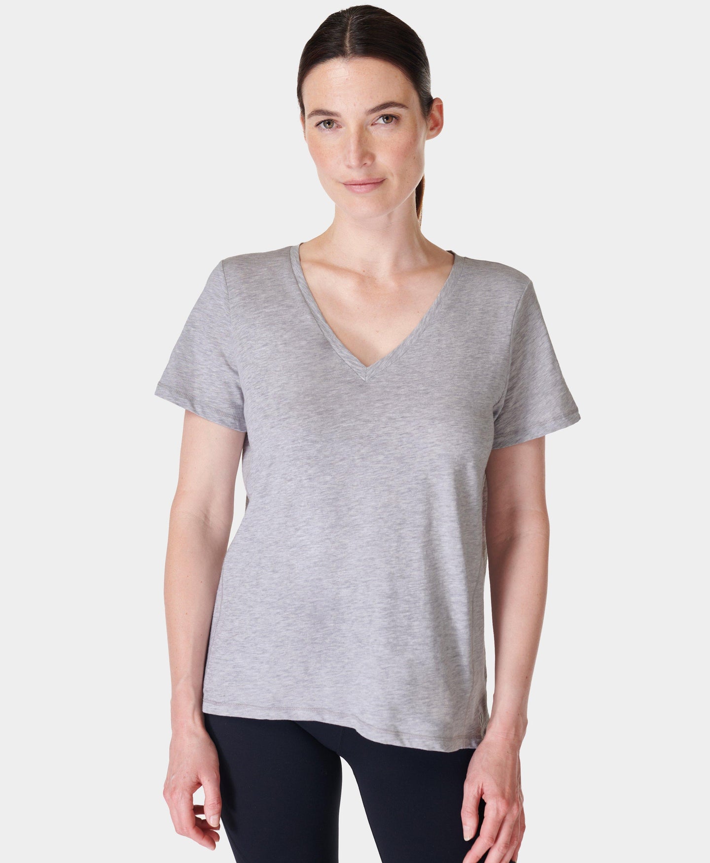 Refresh V-neck T-shirt Sb5497b Light-Grey-Marl