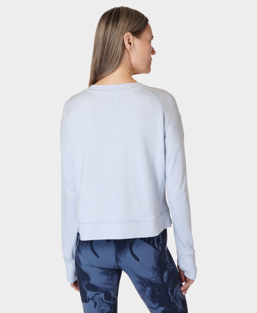 After Class Crop Sweatshirt Sb5622c Salt-Blue