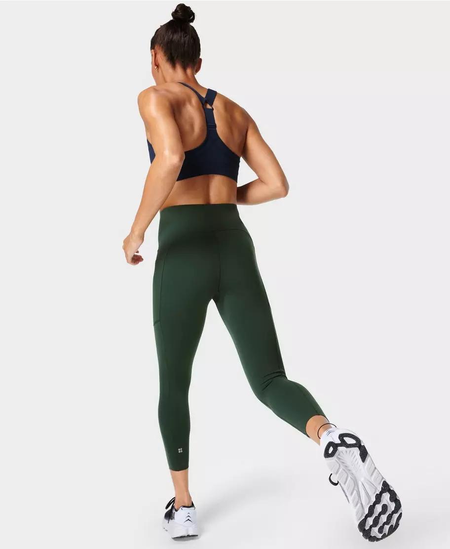 Power High Waist Workout Leggi Sb6438 Trek-Green