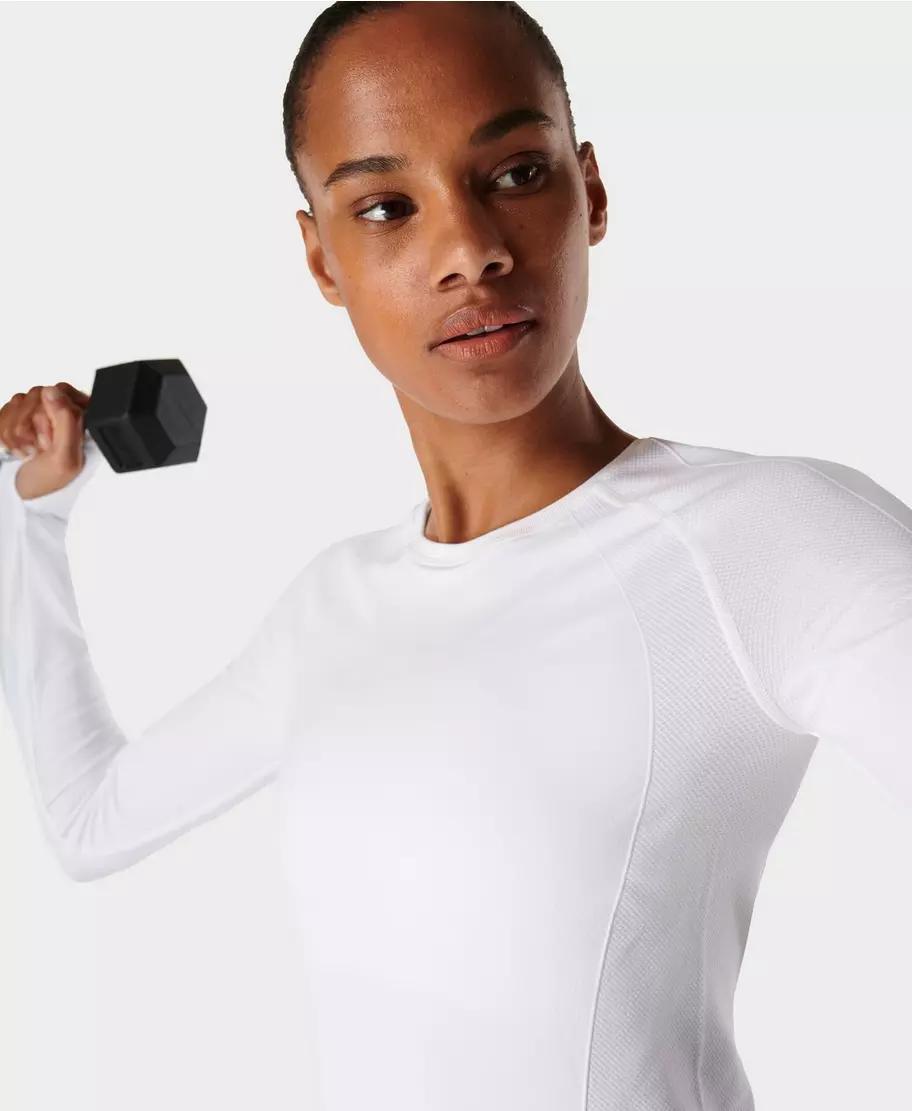 Athlete Seamless Workout Long Sb6547 White