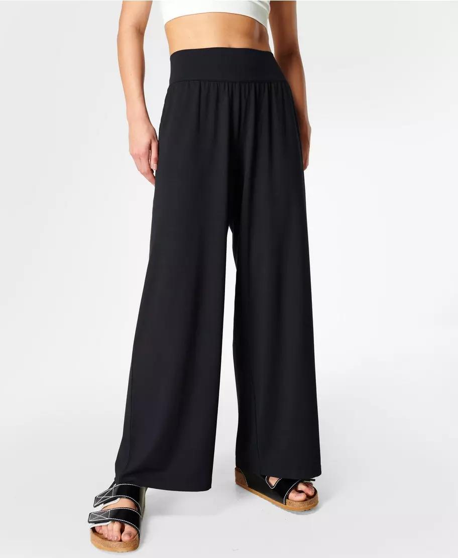 Modal Wide Leg Pant Sb8238 Black