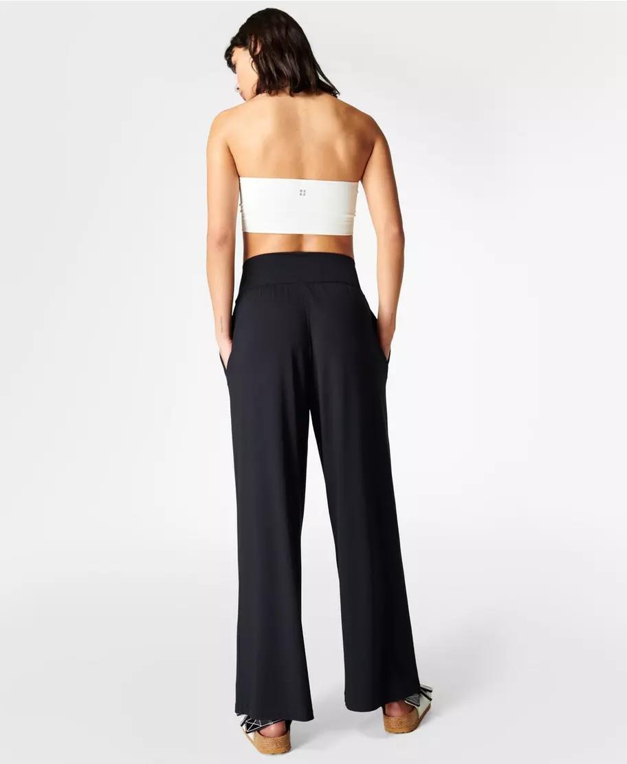 Modal Wide Leg Pant Sb8238 Black