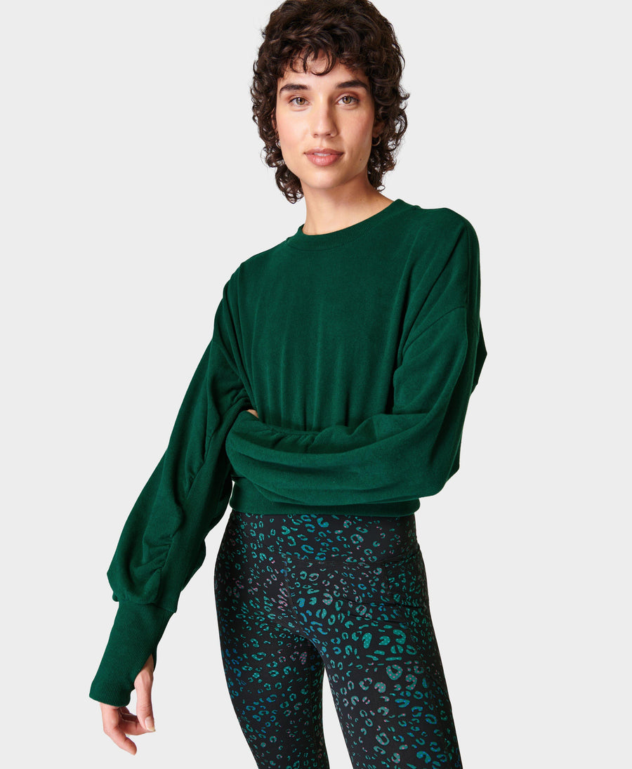 Delight Luxe Fleece Pullover Sb8552 Retro-Green