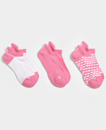 Workout Trainer Socks 3 Pack Sb8984 Sparkling-Pink